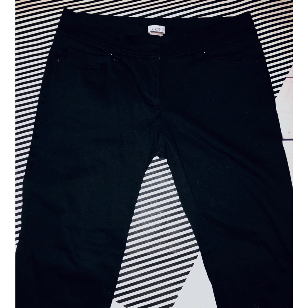 Womans Black Cache stretch pants Size 4